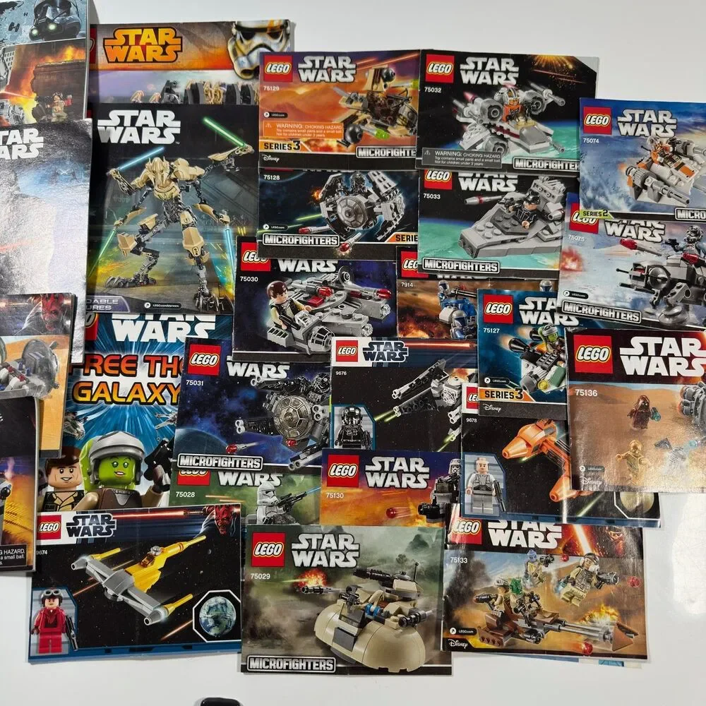 LEGO Star Wars Instruction Manuals Lot Booklet Booklet Bundle ONLY No Bricks